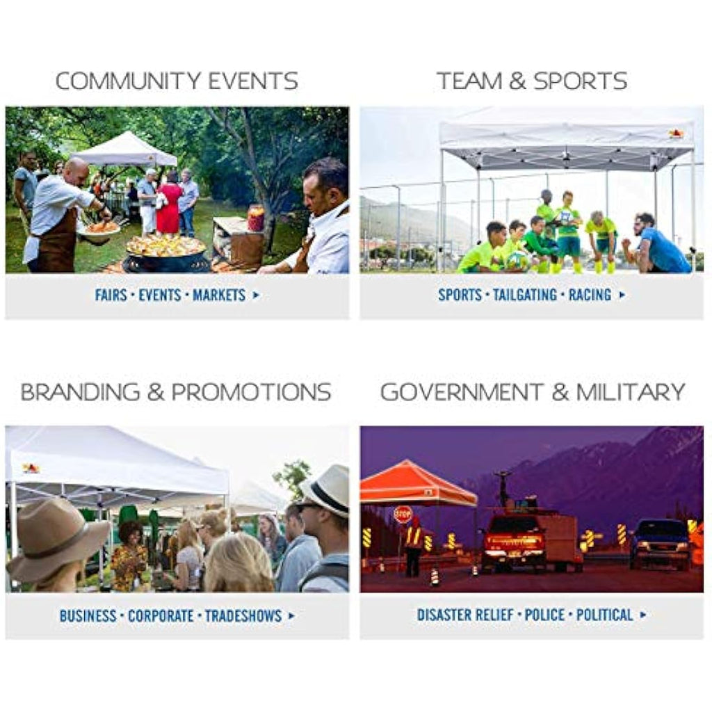 ABCCANOPY Pop Up Gazebo – Heavy Duty Commercial Canopy with Awning