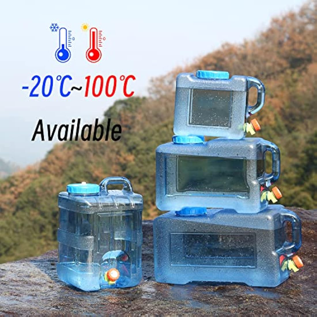 Sparkstarses 15L Water Container with Tap | Portable PC Camping Tank