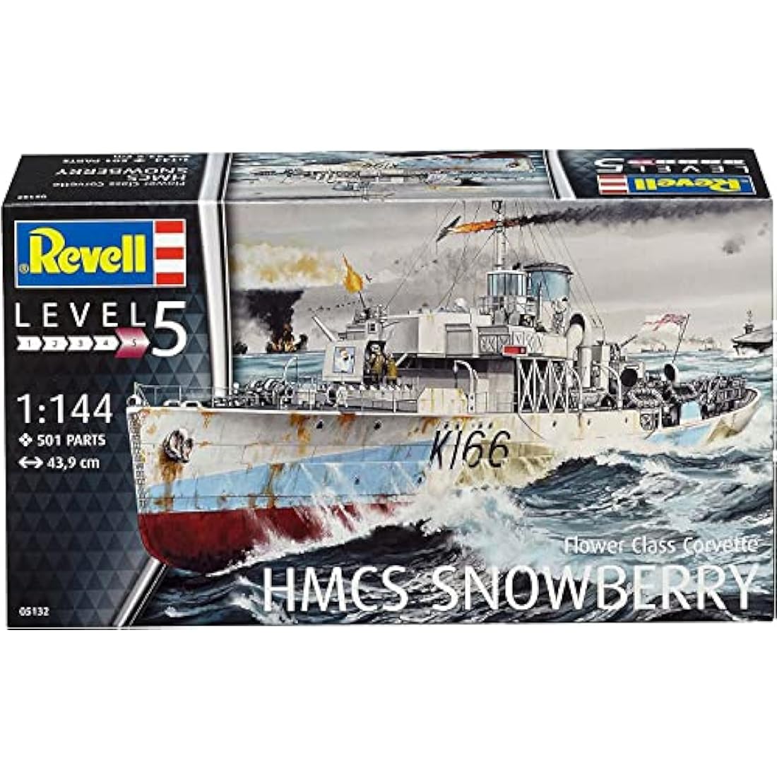 Revell HMCS Snowberry Flower Class Corvette 1:144 Scale Model Kit
