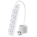 PARTH 5 Way Surge Protected Extension Lead | 3M Wall Mounted Power Strip