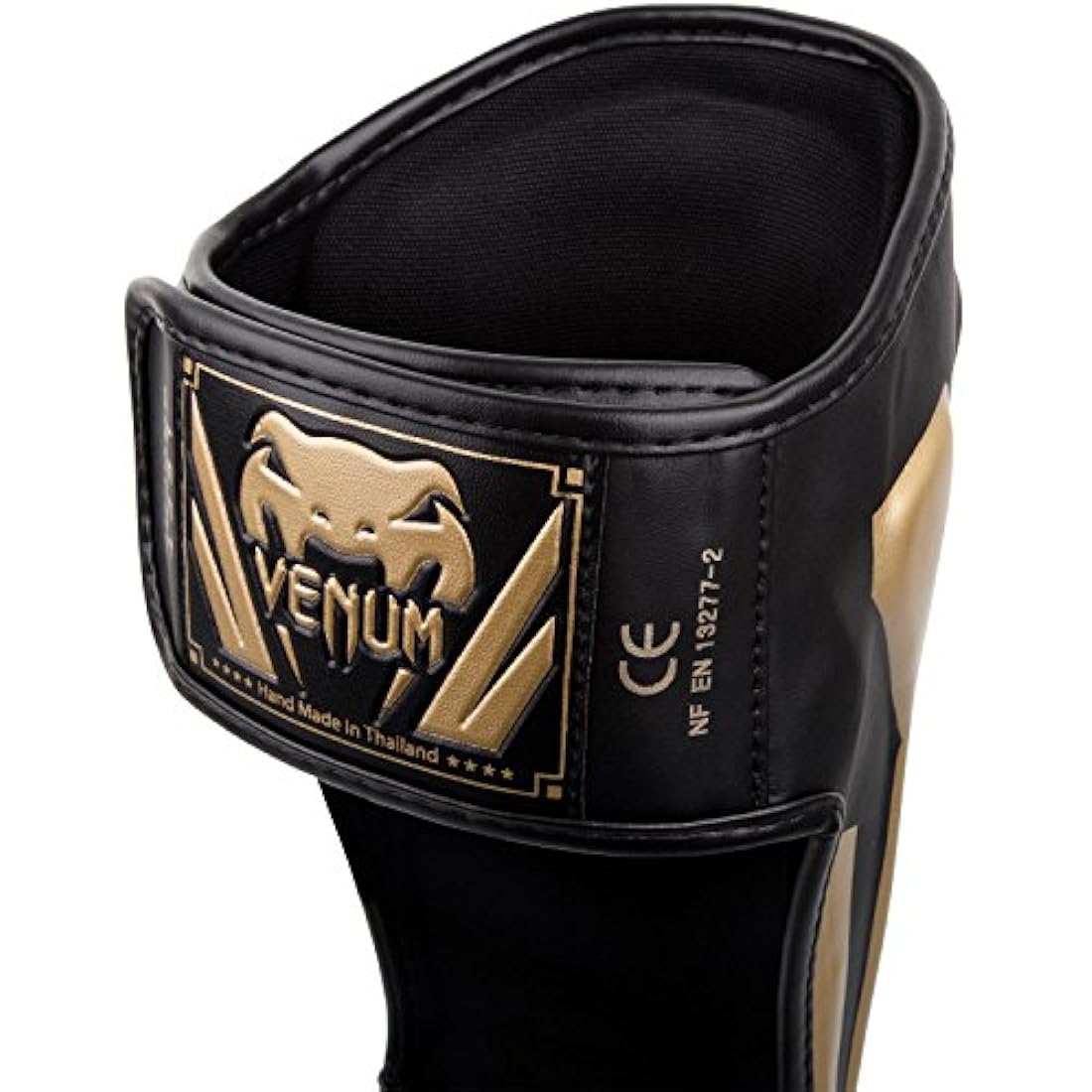Venum Elite Shin Guards – Premium Faux Leather Muay Thai & MMA Gear
