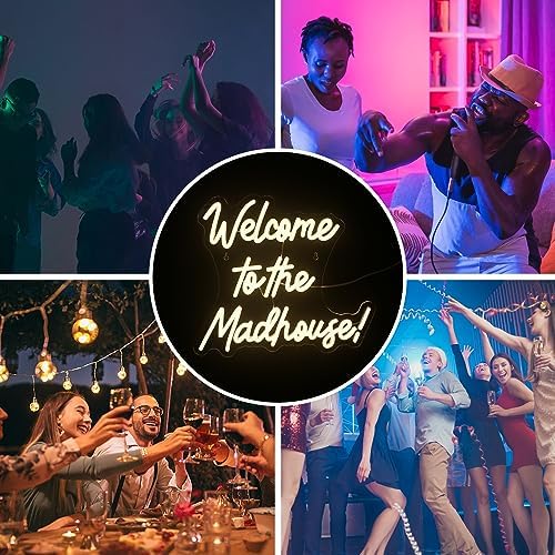 Horseneon Welcome to The Madhouse LED Neon Sign | Acrylic Wall Decor
