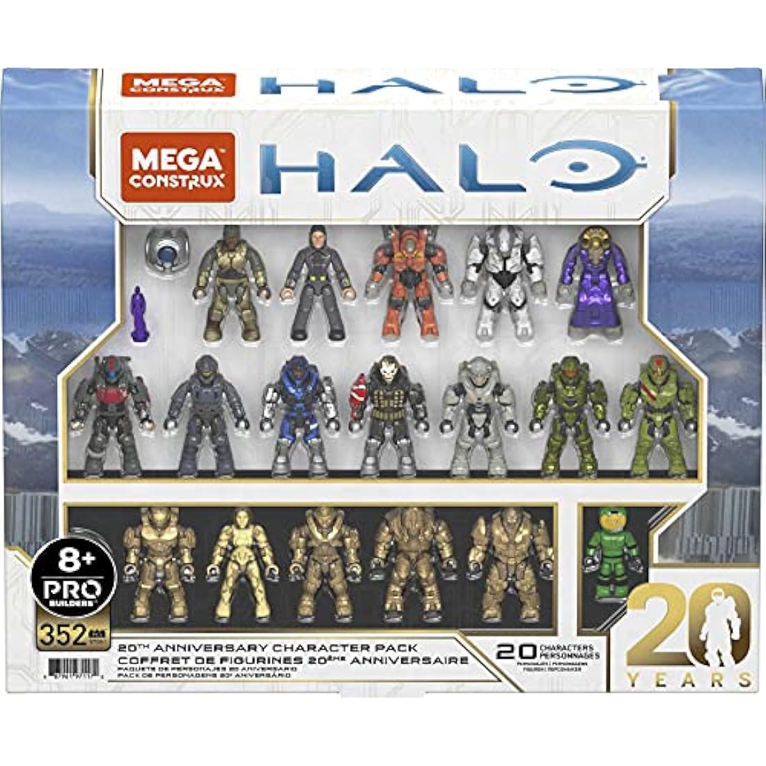 Mega Halo 20th Anniversary Character Pack | 20 Micro Action Figures