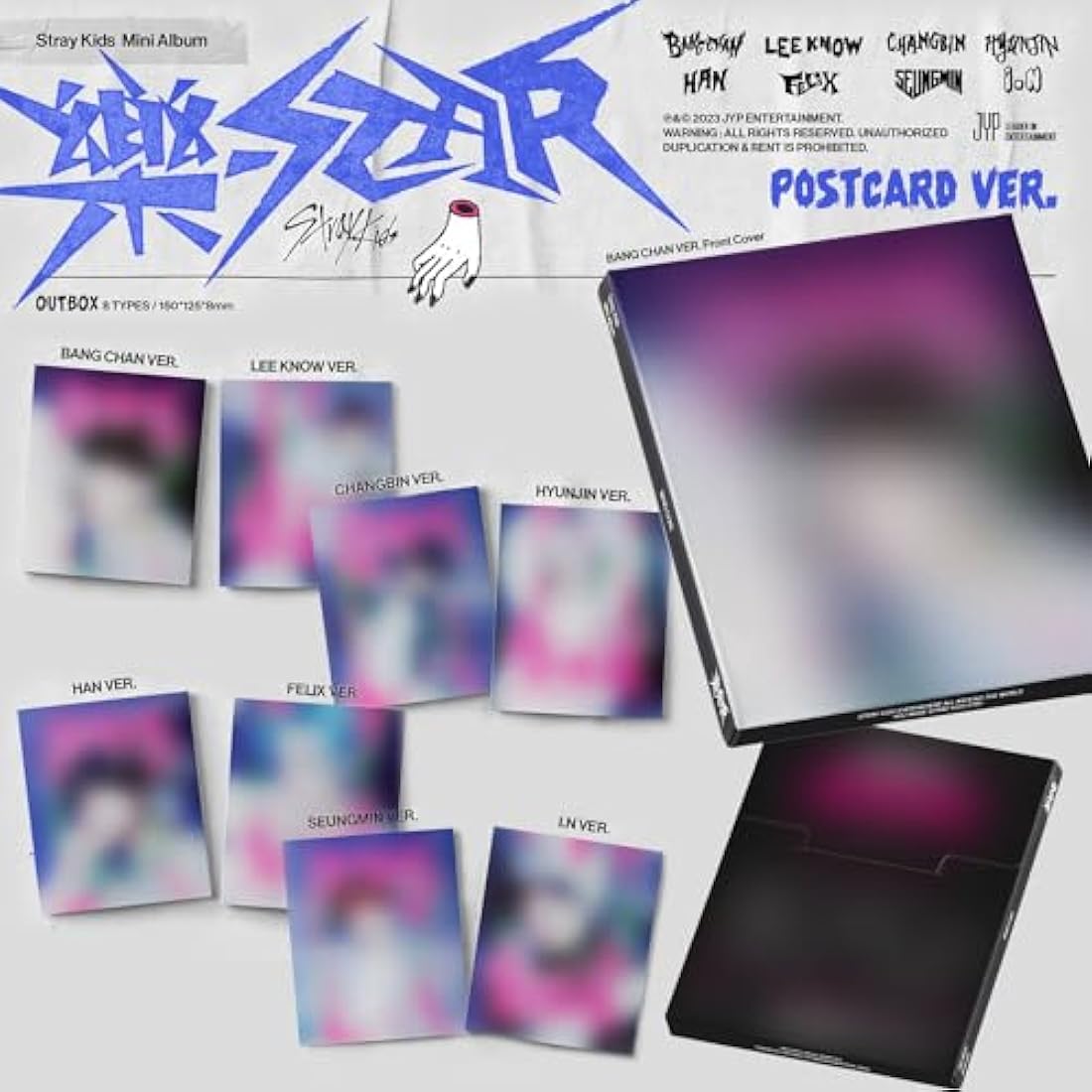 Stray Kids Rock-STAR Postcard Ver. Set - K-Pop Album with Photocard