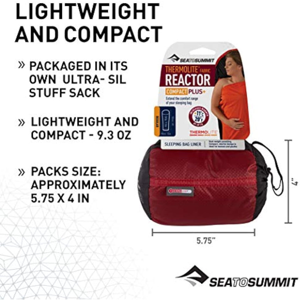 Sea to Summit Reactor Compact Plus Hüttenschlafsack – Thermolite Liner