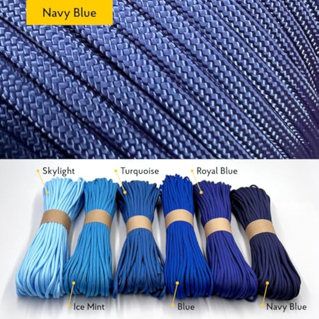 EDCX 550 Paracord Type III – 4mm Nylon Rope for DIY, Camping & Survival