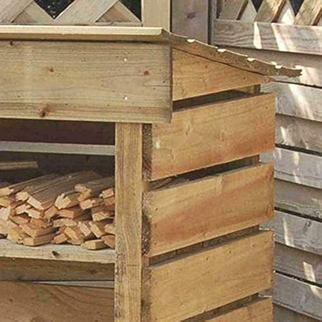 Rowlinson Small Log Store – Pressure Treated Timber Outdoor Storage