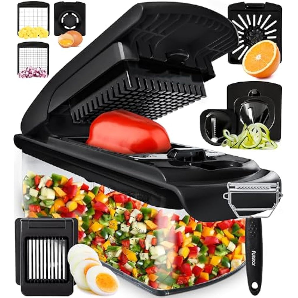 Fullstar 9-in-1 Vegetable Chopper | Stainless Steel Food Dicer & Slicer
