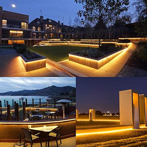 Jolof Store 52.5ft Warm White LED Rope Lights – Waterproof & Connectable