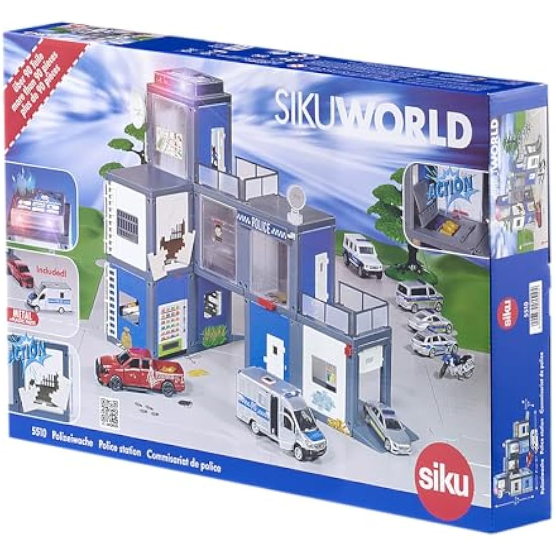 Siku 5510 World Police Station Playset with Light & Sound – Multicolour