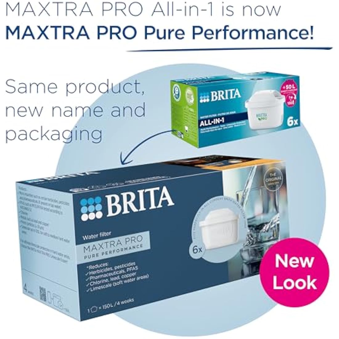 BRITA MAXTRA PRO Pure Performance Water Filter Cartridges | 6 Pack
