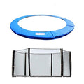 Greenbay 8FT Trampoline Replacement Safety Pad and Net Enclosure – Blue