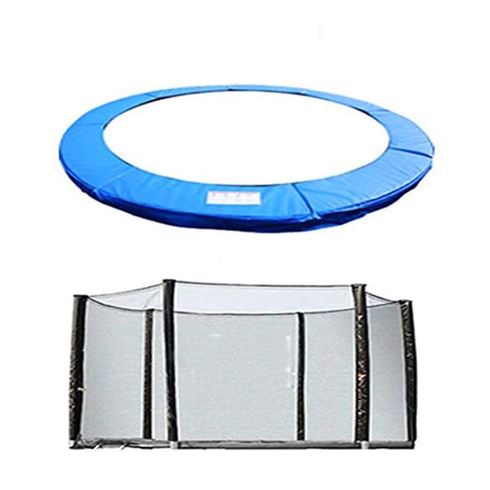 Greenbay 8FT Trampoline Replacement Safety Pad and Net Enclosure – Blue