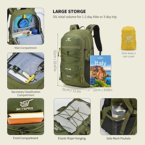 SKYSPER 35L Hiking Backpack – Lightweight Trekking Rucksack for Travel