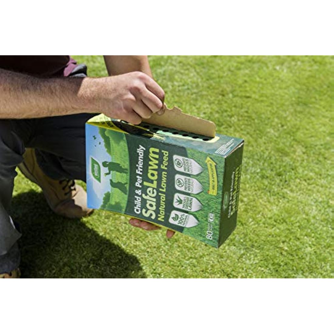 Westland SafeLawn Natural Lawn Feed & Seed - Child & Pet Safe, 2.8kg