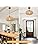 FORCOSO Rattan Pendant Light – Handwoven Boho Ceiling Lamp Shade