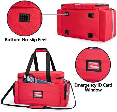 Trunab First Aid Bag – Professional EMT Trauma Bag with Dividers