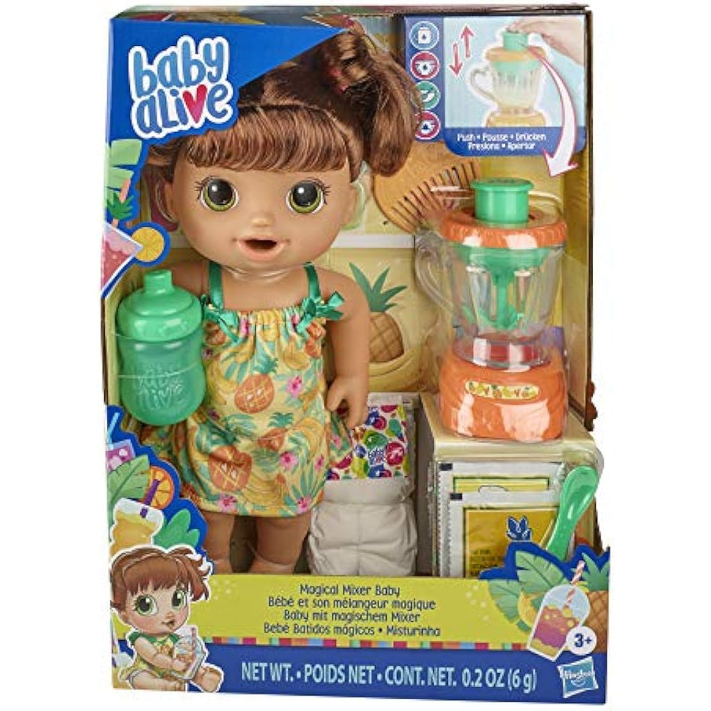 Baby Alive Magical Mixer Baby Doll with Toy Blender and Brown Hair