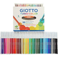Giotto Turbo Colour Felt Tip Fibre Pens – 36 Pack Fine Tip Art Markers