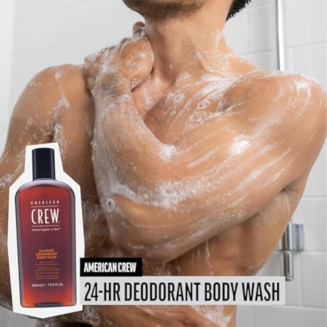 American Crew 24-Hour Deodorant Body Wash – Tea Tree & Odor Control