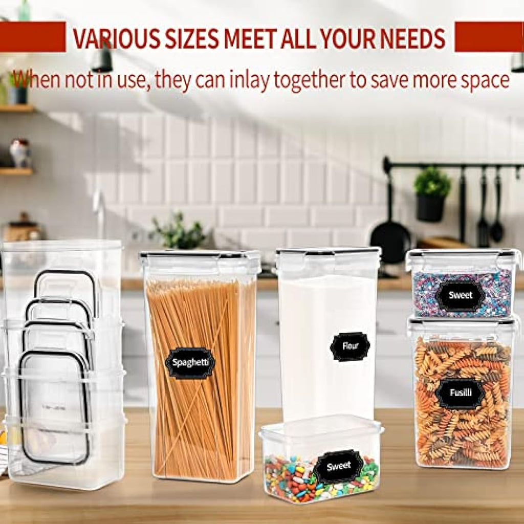 Skroam 24-Piece Airtight Food Storage Containers | BPA-Free Pantry Set
