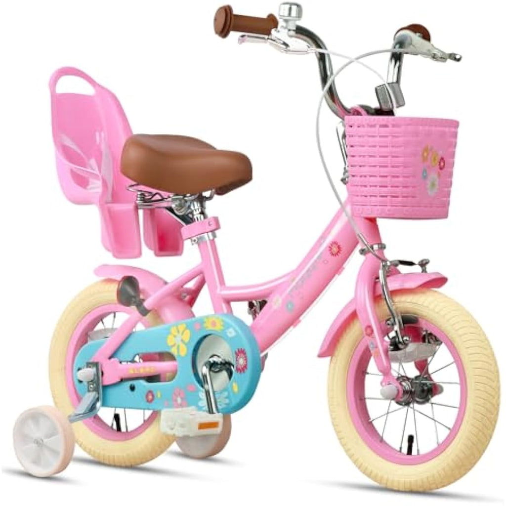 Glerc Maggie 14 Inch Girls Bicycle with Doll Seat and Basket
