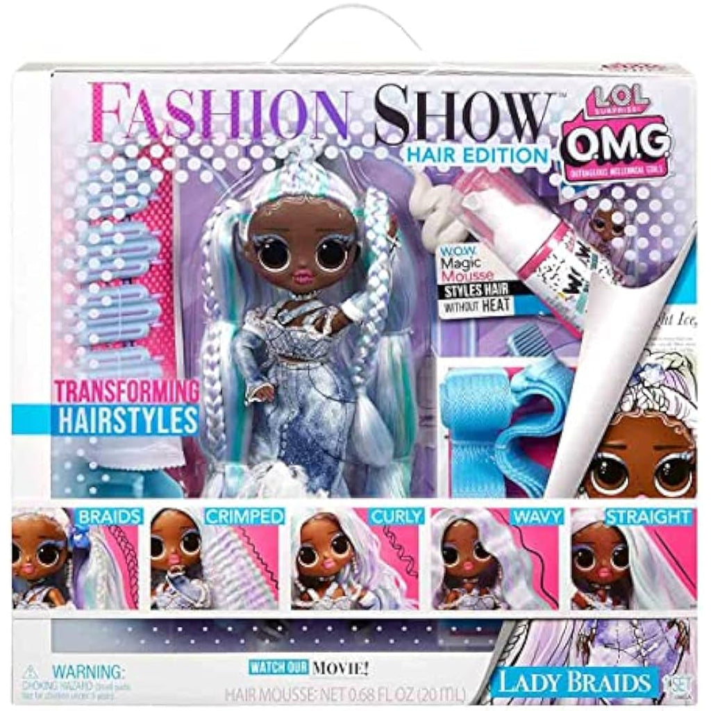 LOL Surprise OMG Fashion Show Hair Edition Lady Braids 10-inch Doll