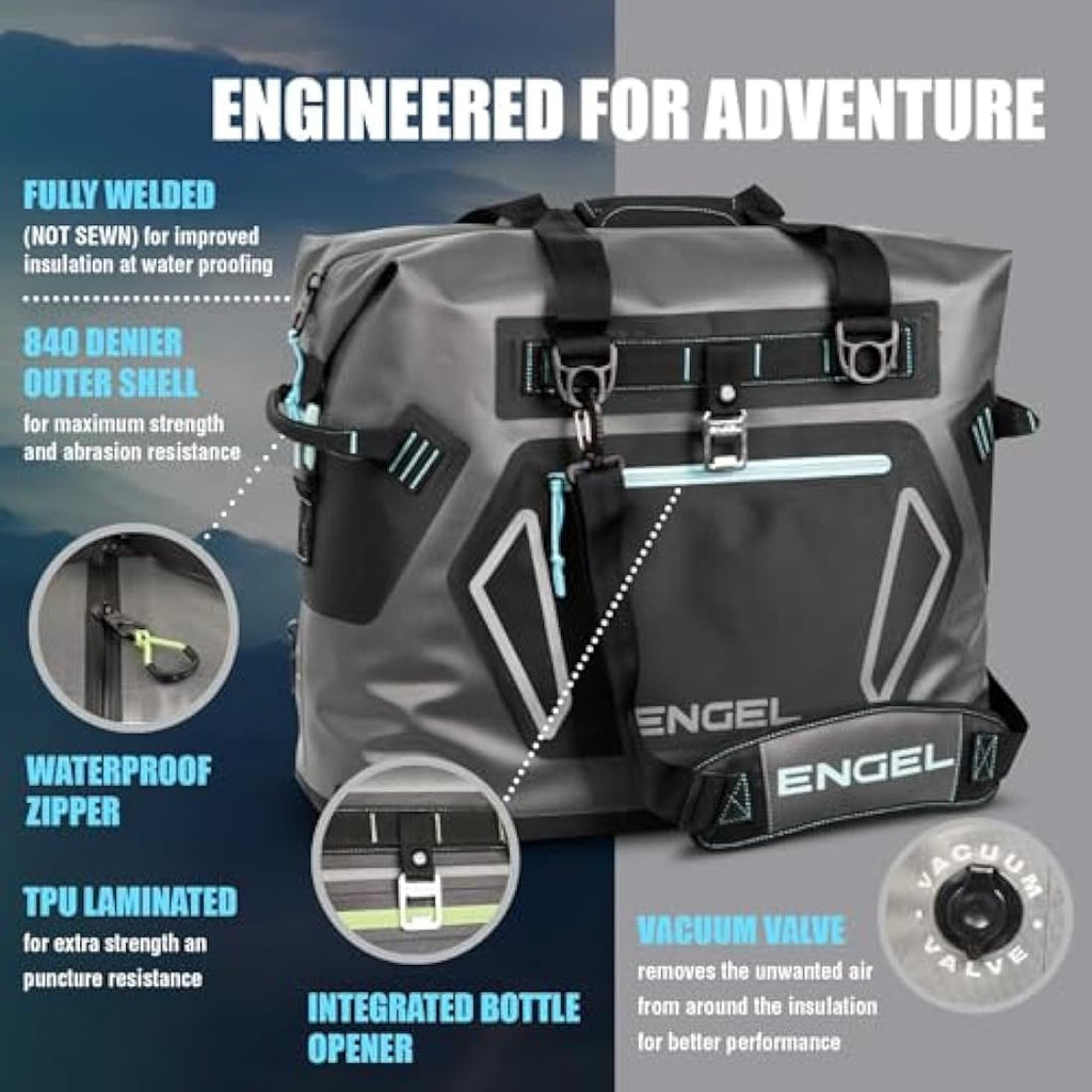 Engel HD20 Insulated Soft Cooler Bag – Leak-Proof 20.8L Portable Ice Box