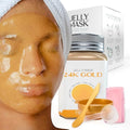 BRÜUN 24K Gold Jelly Mask – Peel-Off Rubber Face Mask Jar, 23 fl oz
