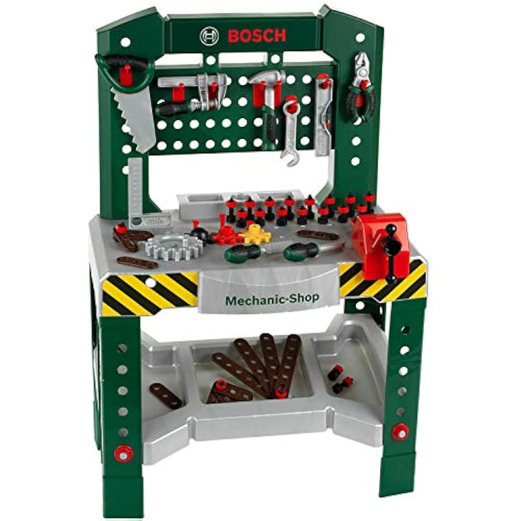Theo Klein Bosch Workbench Toy Set with 77 Parts – Kids Tool Station