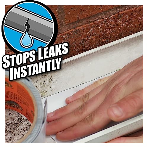 Gorilla Waterproof Patch & Seal Tape - White Leak Repair Tape, 3m