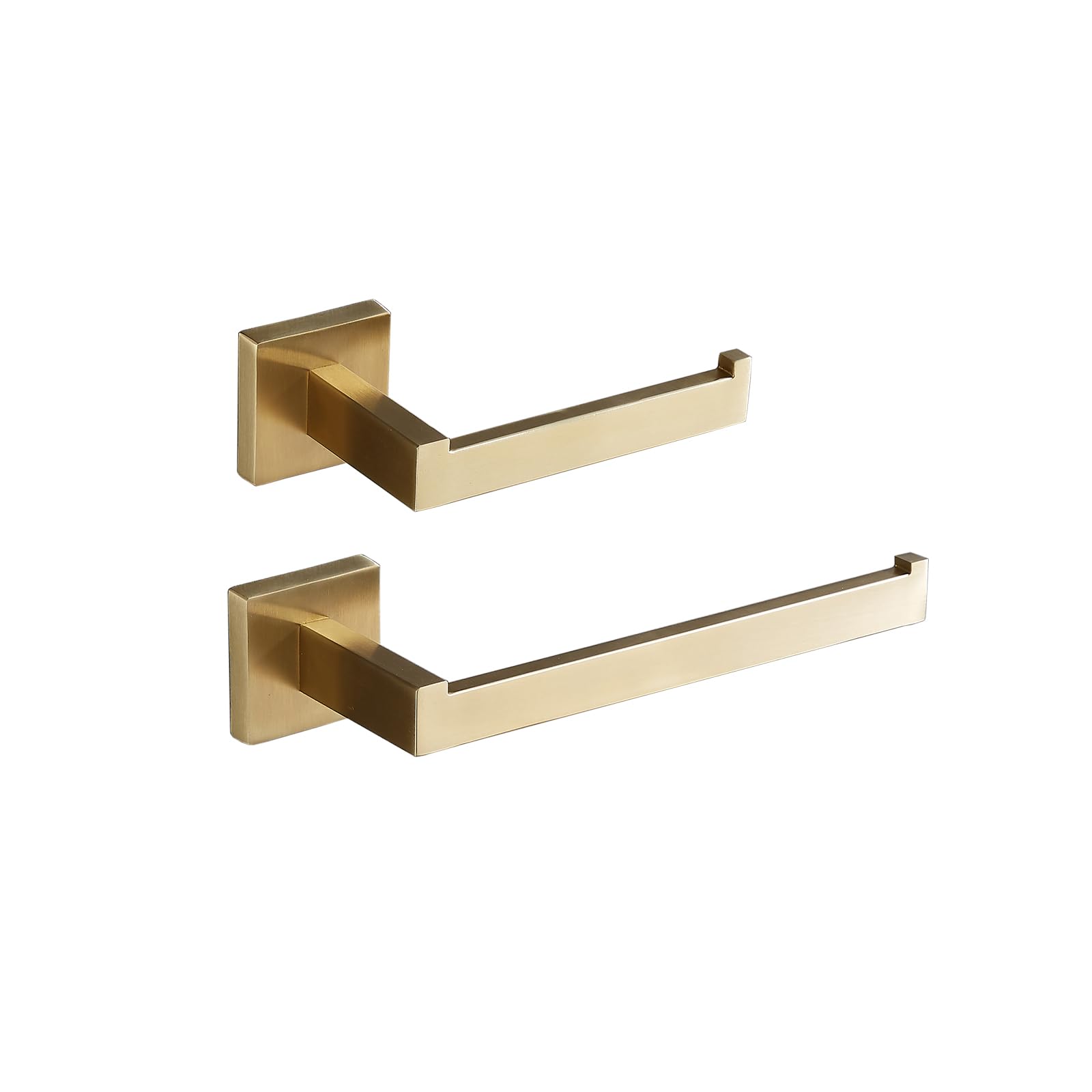Brushed Gold 2-Piece Bathroom Hardware Set - SUS304 Steel