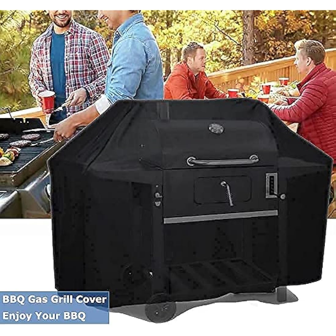 Patio Plus Heavy Duty 420D Waterproof BBQ Grill Cover – 132cm Black