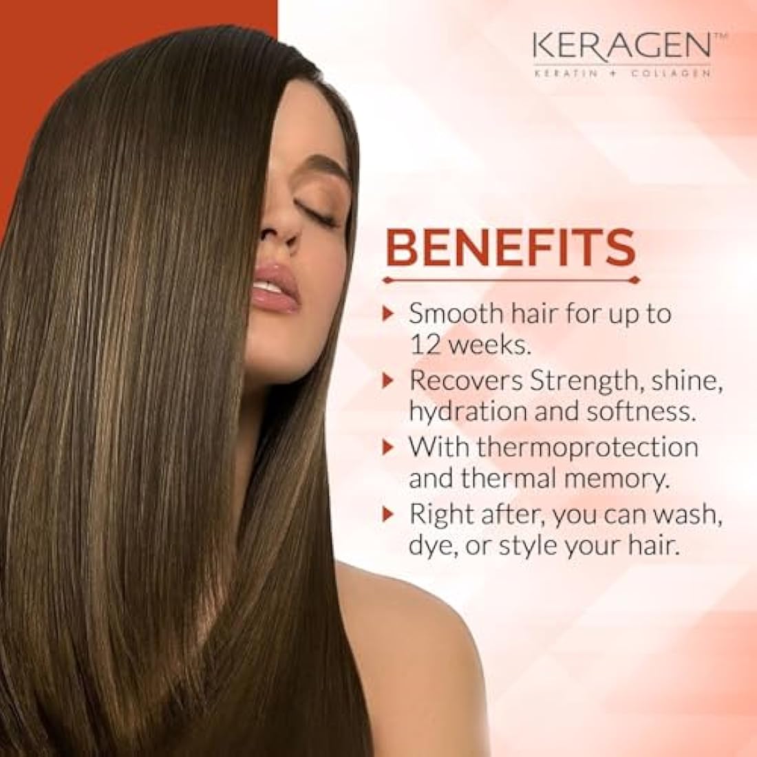 Keragen Brazilian Keratin Hair Smoothing Treatment – Forte Formula 16oz