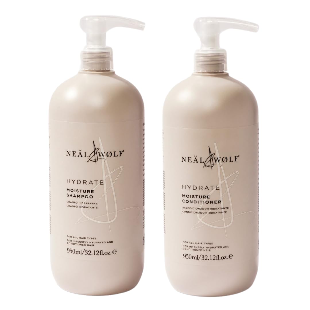 Neal & Wolf Hydrate Moisture Shampoo & Conditioner Duo for Dry Hair 950ml