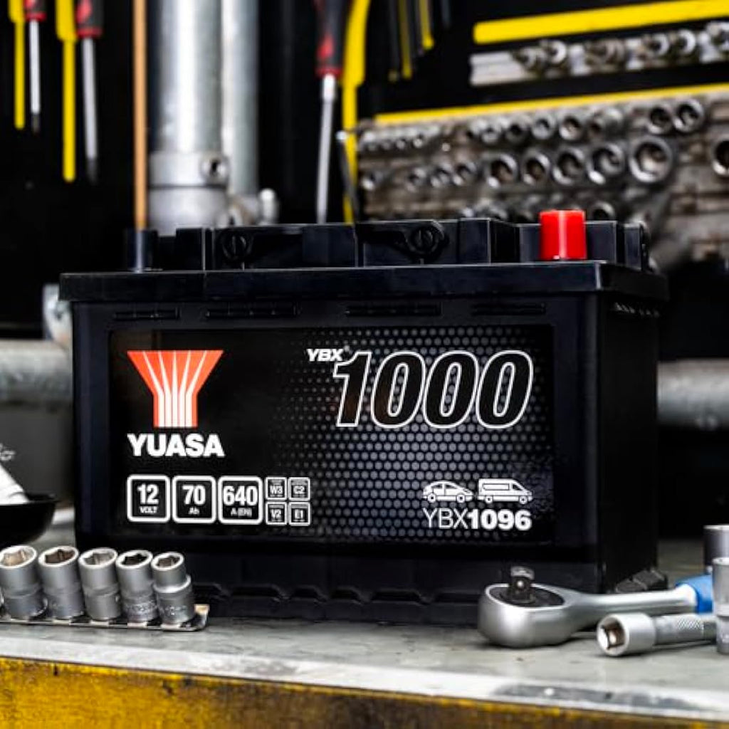 Yuasa YBX1096 Car Battery - 12V 70Ah 640CCA Sealed Maintenance Free