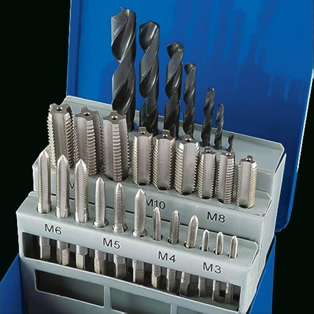 Draper 40891 Metric HSS Tap and Drill Set | 28 Piece Threading Kit