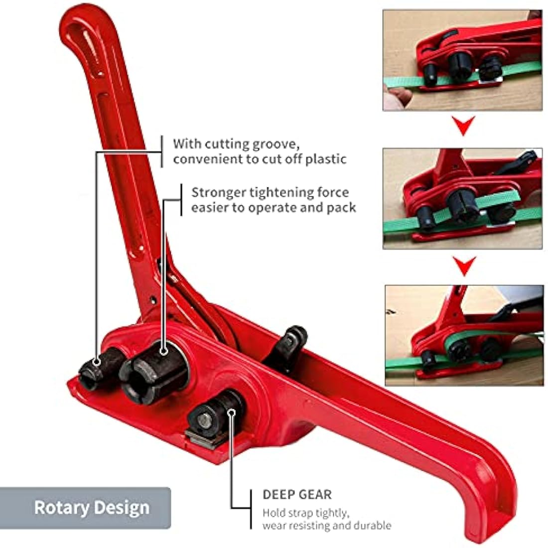 Manual PET/PP Strapping Kit – Heavy Duty Tensioner & Sealer