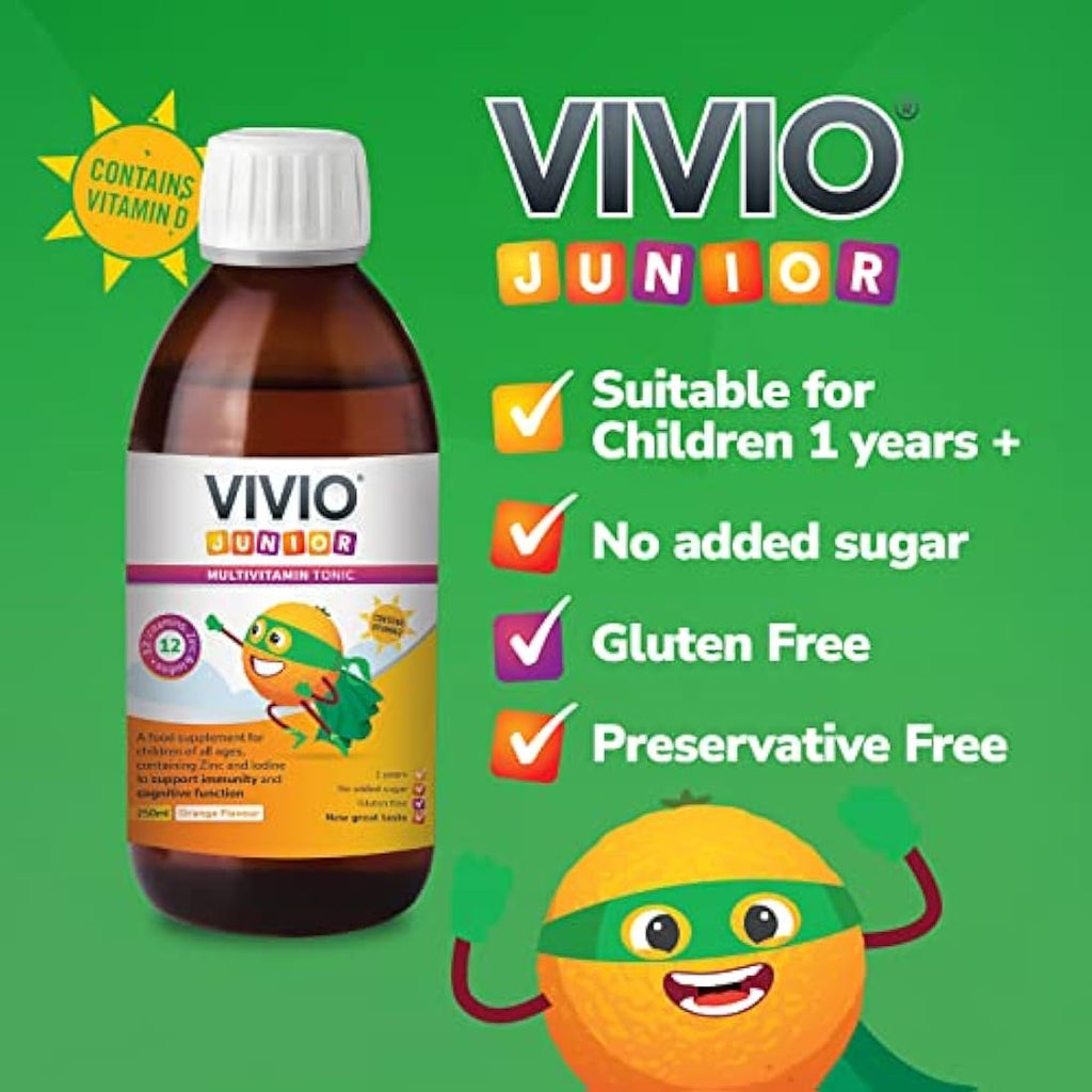 VIVIO Junior Multivitamin Tonic for Kids – Immune & Cognitive Support