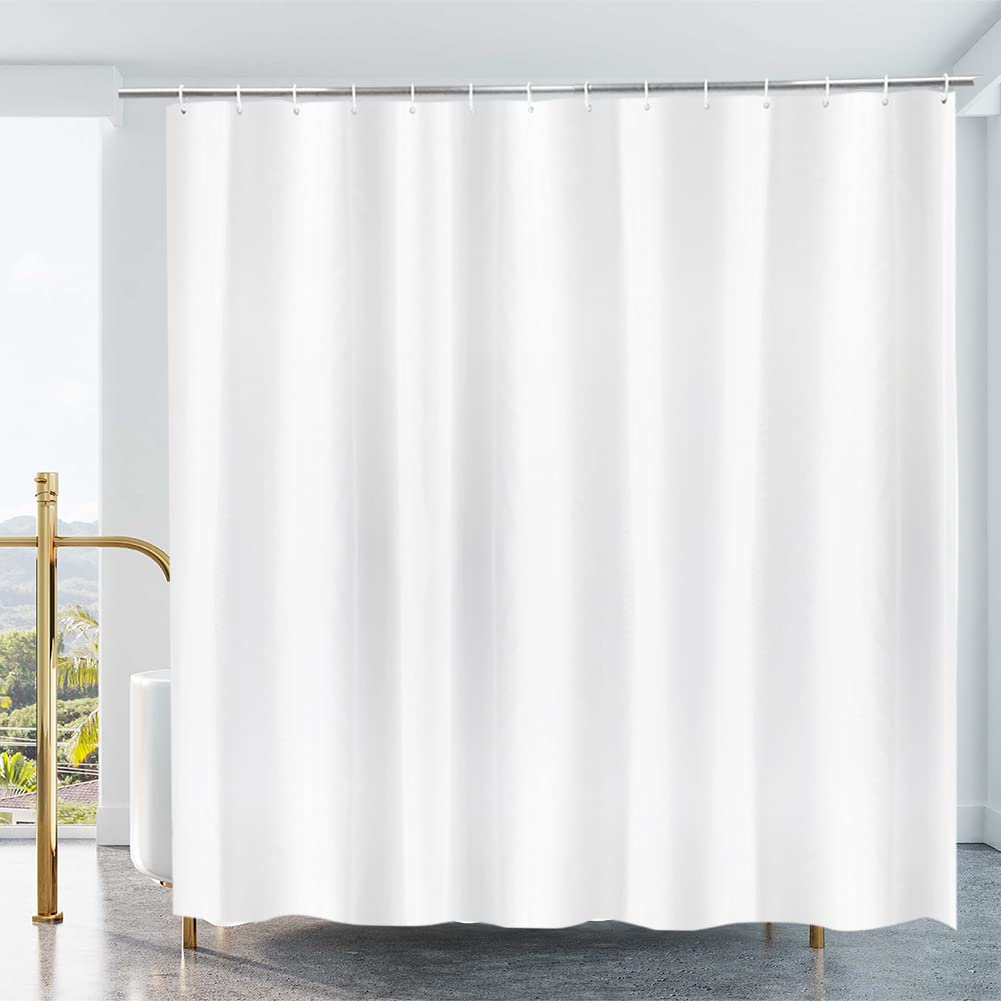 White PEVA Shower Curtain Liner – Extra Long 200x240cm