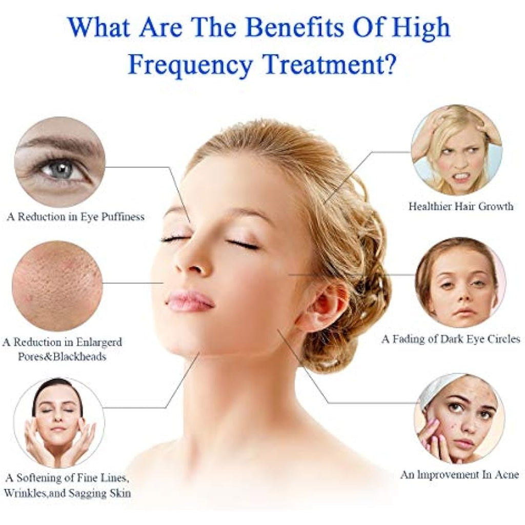 FAZJEUNE 5-in-1 High Frequency Facial Wand | Skin Tightening & Acne Device