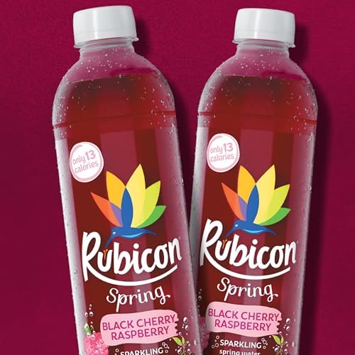 Rubicon Spring Black Cherry Raspberry Sparkling Water - 12 x 330ml Cans