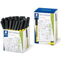 Staedtler Noris Handwriting Pens - Black Ink, Bulk Tub of 50 Pens