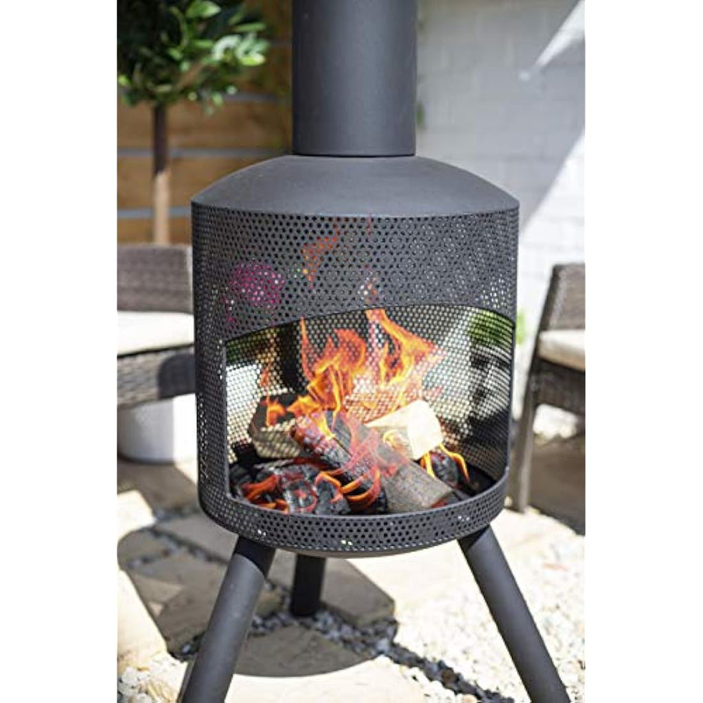 Jolof Store Santana Mesh Body Chimenea – Durable Steel Outdoor Fireplace