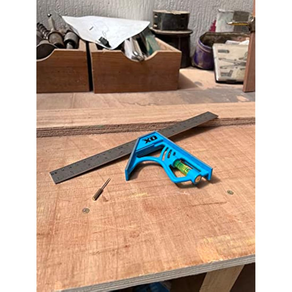 OX Pro Magnetic Combination Square 300mm / 12in - Precision Steel Tool