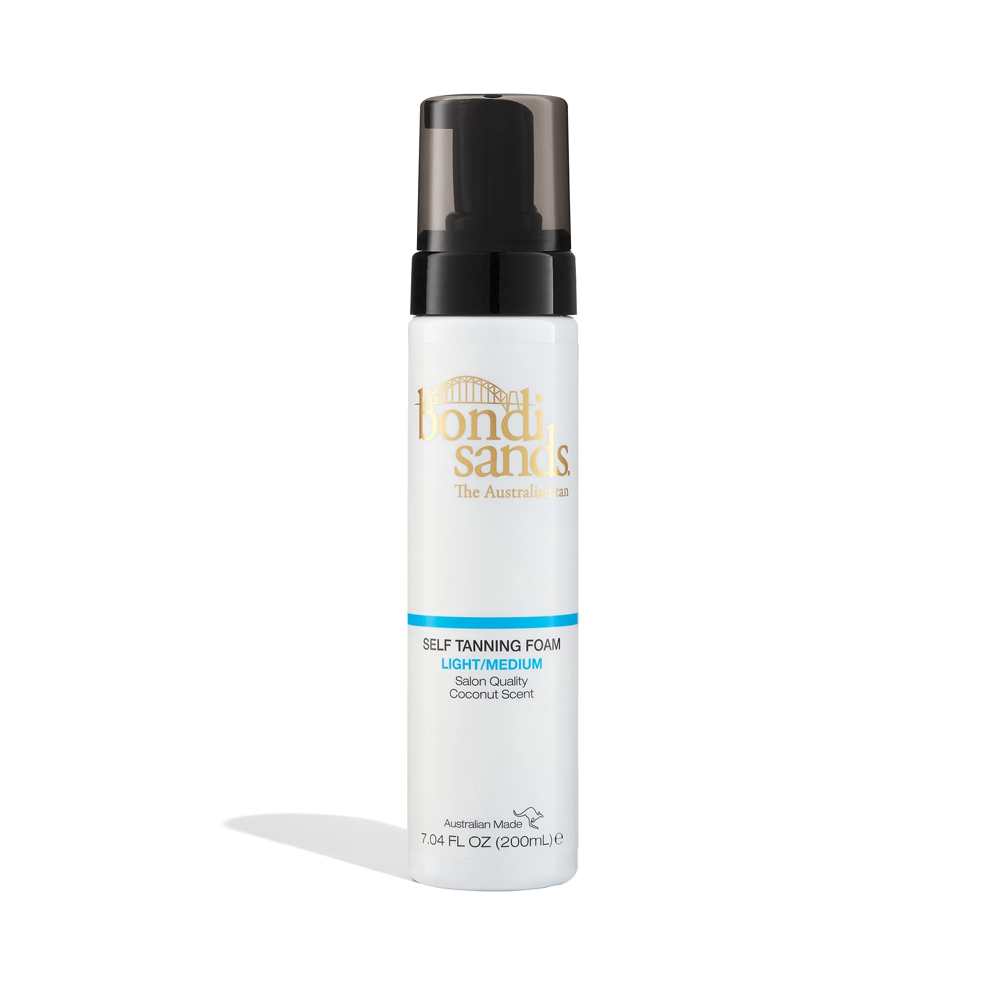 Bondi Sands Light/Medium Self-Tanning Foam – Vegan Coconut Formula, 200mL