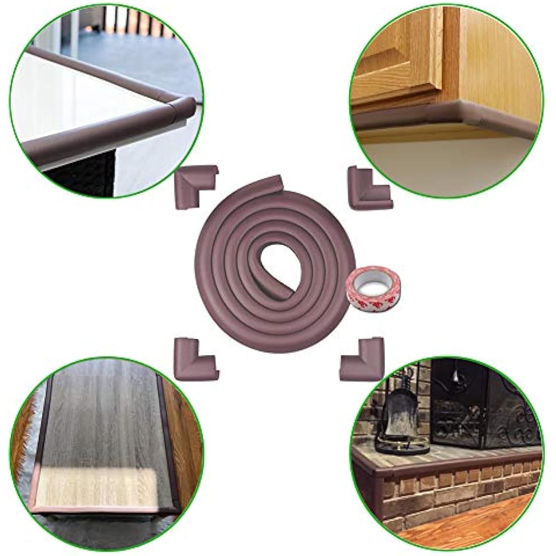 Jolof Store Baby Proofing Edge & Corner Guards – High-Density Foam Set
