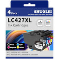 SHUOLEI LC427XL High Yield Ink Cartridges for Brother MFC-J6955DW | 4-Pack