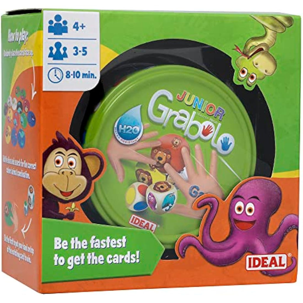 Grabolo Junior Matching Card Game | Water Resistant Travel Game for Kids