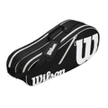 Wilson Advantage II Six Pack Tennis Bag - 6 Racket Capacity, Black/White